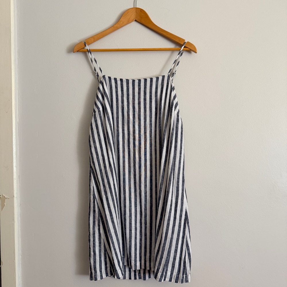 Striped Strapless Dress